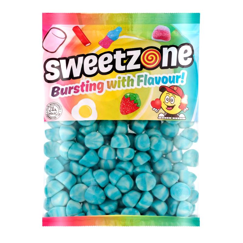 Jelly Blue Twist Kisses 1KG Bag - 1F112