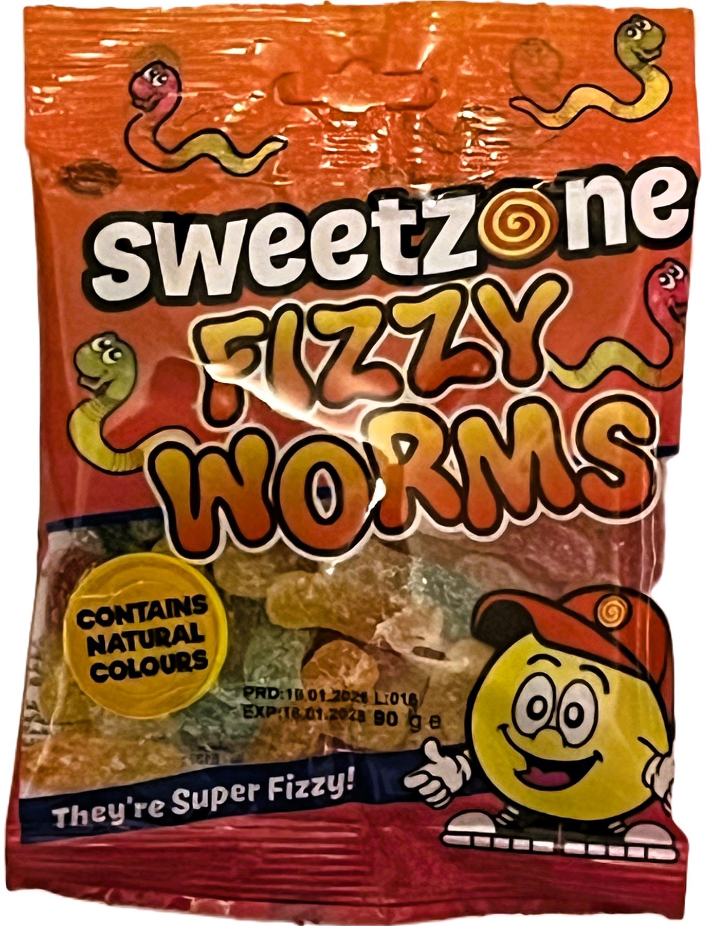 Fizzy Worms 90g Bag - 1A057 - HMC Certifed Halal