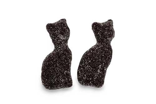 Sugared Liquorice Cat 1Kg Bag Certified Halal