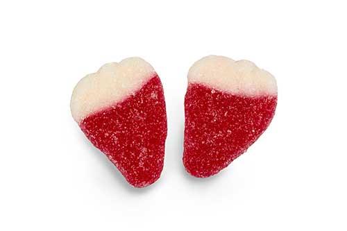 Sugared Strawberry Cream & Strawberry 1Kg Bag Certified Halal