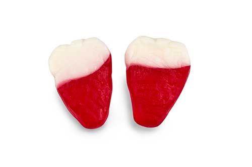 Jelly Strawberry Cream & Strawberry 1Kg Bag Certified Halal