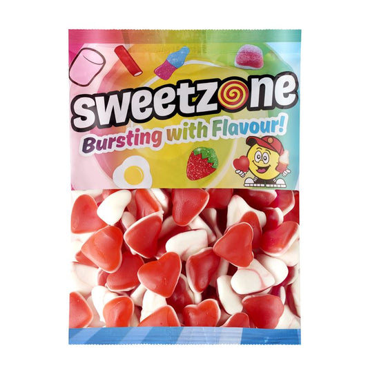 Strawberry & Cream Hearts 1KG Bag - 1F113