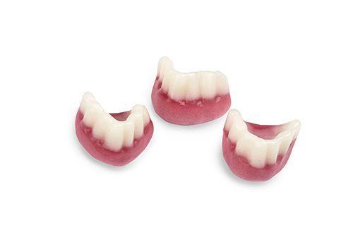 Mini Jelly Grandma's Teeth / Dentures 1Kg Bag Certified Halal