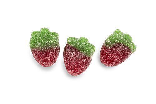 Mini Sour Wild Strawberries 1Kg Bag Certified Halal