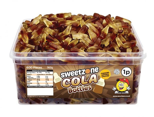 Sweetzone Cola Bottles 805g Tub HMC Certified Halal