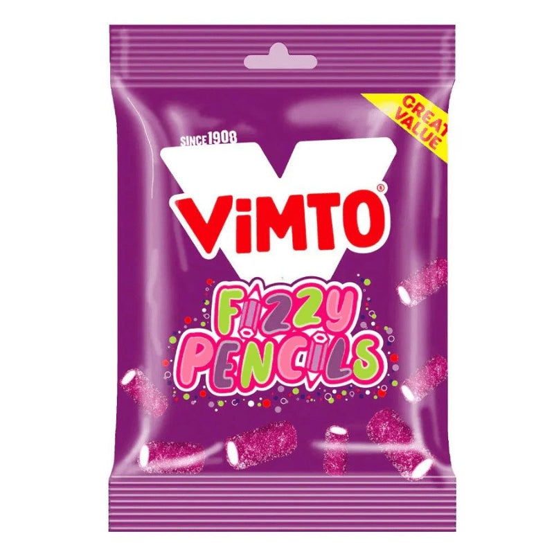 Vimto Mini Sour Pencil 140g Bag Certified Halal (16015384)