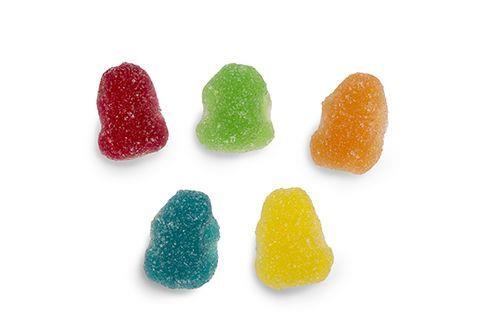 Mini Sour Frogs Assorted 1Kg Bag Certified Halal