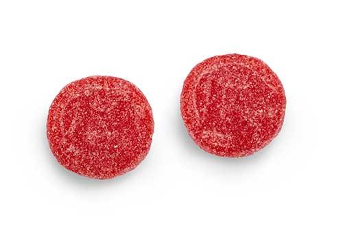 Sour Red Euros 1Kg Bag Certified Halal