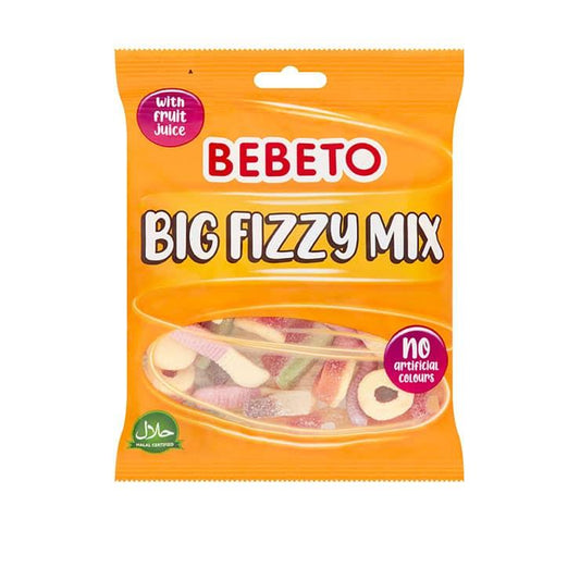 Bebeto Big Fizzy Mix 150g Bag Certified Halal (16016020)