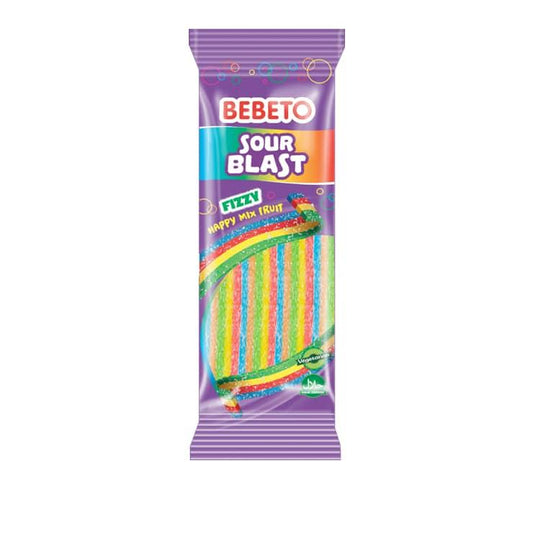 Bebeto Sour Blast Rainbow Belt 160g Bag Certified Halal (16017051)