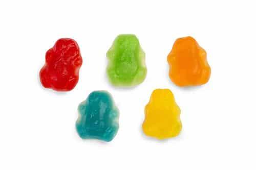 Mini Jelly Frogs Assorted 1Kg Bag Certified Halal
