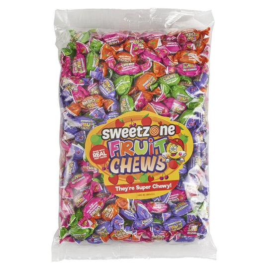 Sweetzone Fruit Chews 1KG Bag - 1F069 - HMC Certifed Halal - Amazing Sweets UK