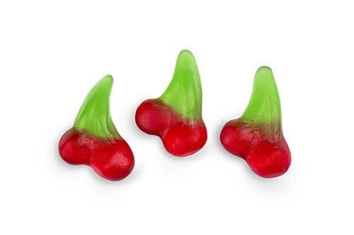 Mini Jelly Cherries 1Kg Bag Certified Halal