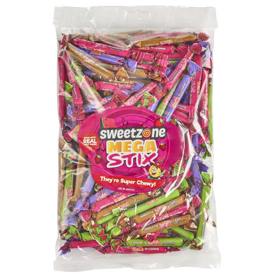 Sweetzone Mega Stix 1KG Bag - 1F075 - HMC Certifed Halal - Amazing Sweets UK