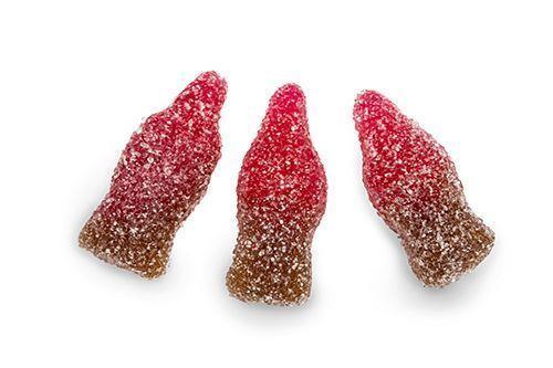 Mini Sour Cherry Cola Bottle 1Kg Bag Certified Halal