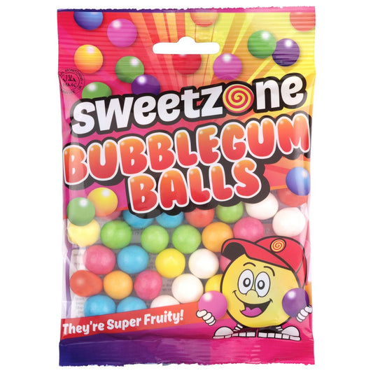 Sweetzone Bubblegum Balls 90g Bag HMC Certified Halal