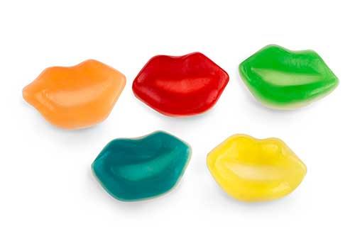 Jelly Lips Assorted 1Kg Bag Certified Halal