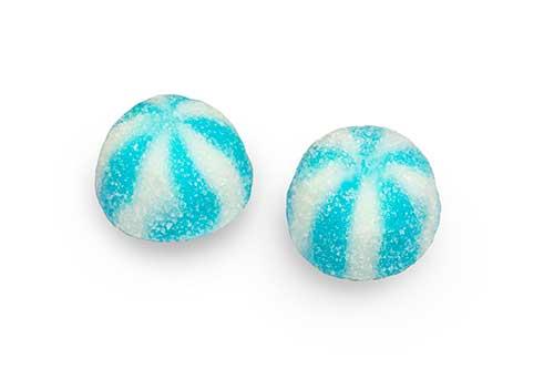 Sugared Blue Twist Kisses 1Kg Bag halal sweets