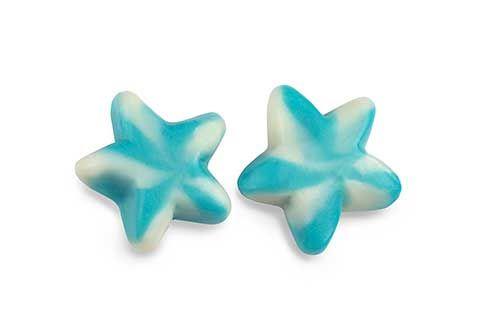 Jelly Blue Twist Stars 1Kg Bag Certified Halal