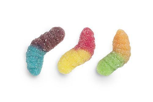 Mini Sour Worms 1Kg Bag Certified Halal