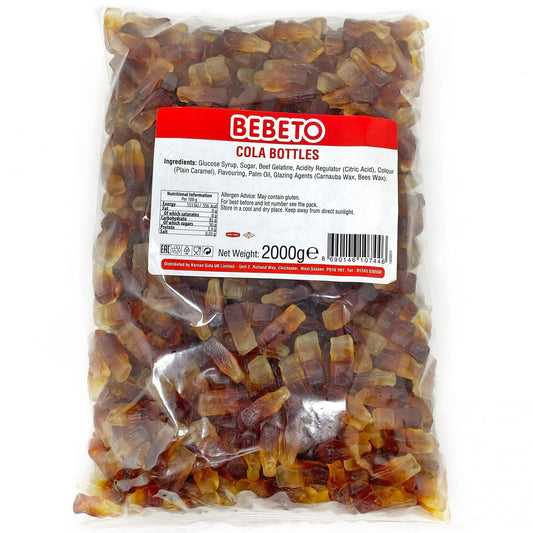 Bebeto Oily Cola Bottles 2 KG Bag Certified Halal (16009725)