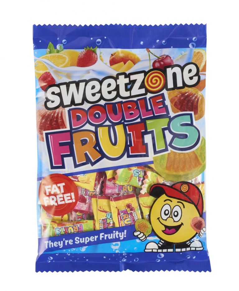 Sweetzone Double Fruits 180g  Bag HMC Certified Halal - Amazing Sweets UK