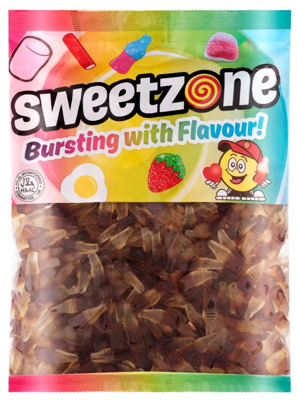 Sweetzone Cola Bottles 1kg Bag HMC Certified Halal - Amazing Sweets UK