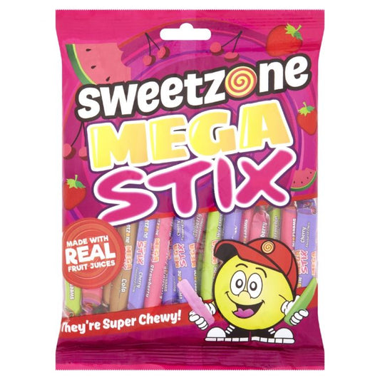 Sweetzone Mega Stix 200g Bag HMC Certified Halal - Amazing Sweets UK