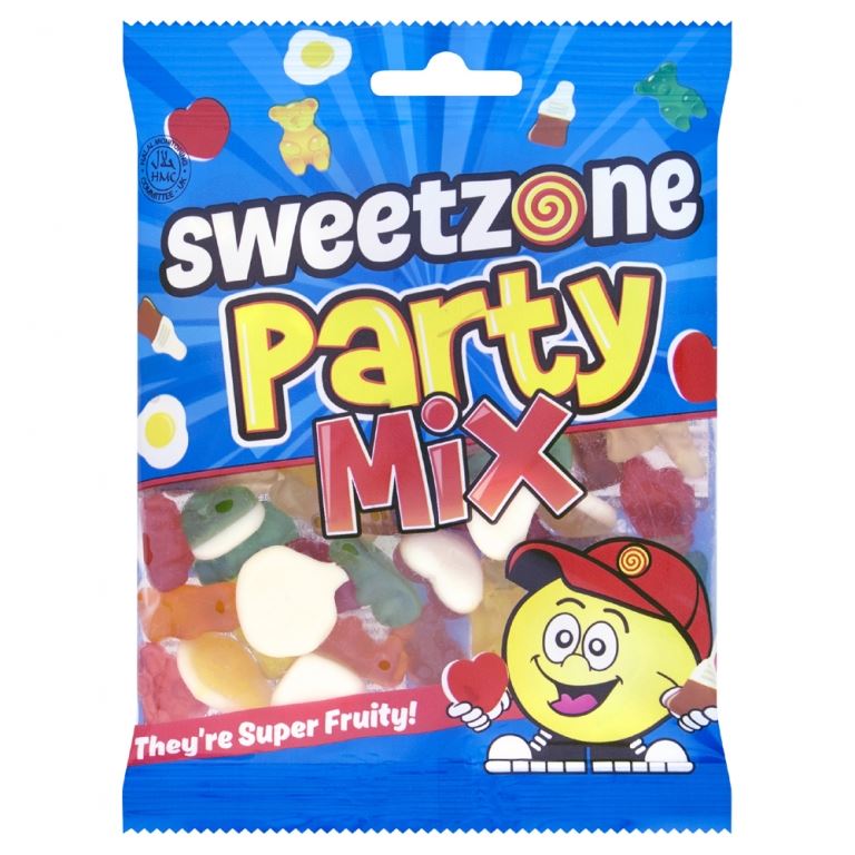 Sweetzone Party Mix 90g Bag HMC Certified Halal - Amazing Sweets UK