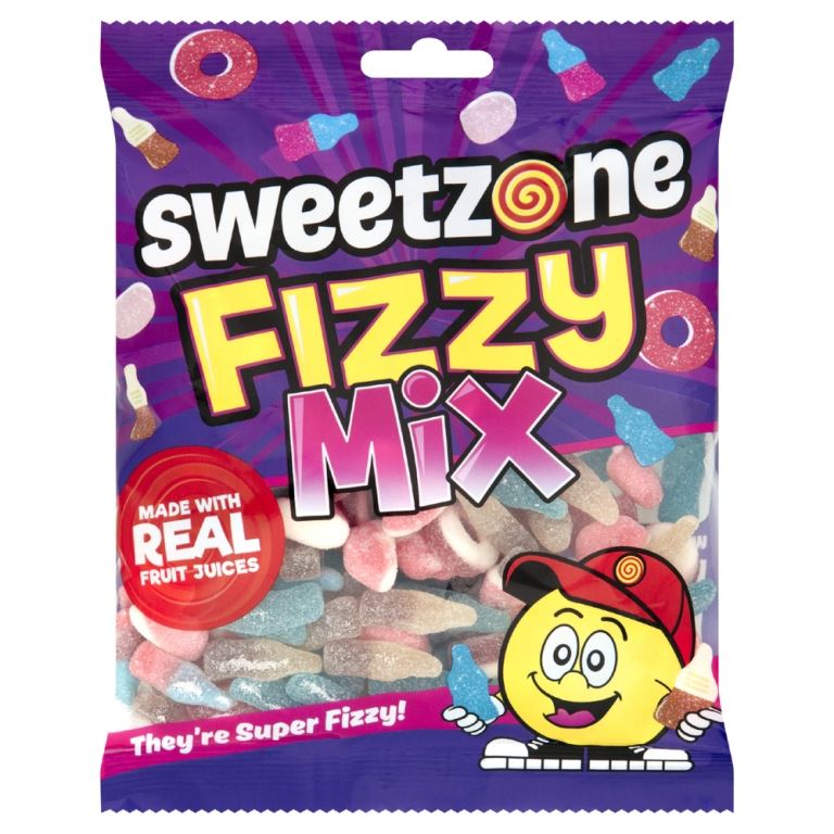 Sweetzone Fizzy Mix 180g Bag HMC Certified Halal - Amazing Sweets UK