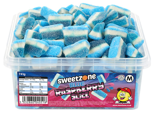 Sweetzone Blue Raspberry Slices 800g Tub HMC Certified Halal
