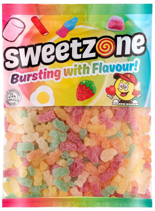 Sweetzone Sour Bears 1kg Bag HMC Certified Halal - Amazing Sweets UK