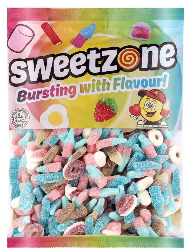 Sweetzone Fizzy Mix 1kg Bag HMC Certified Halal - Amazing Sweets UK