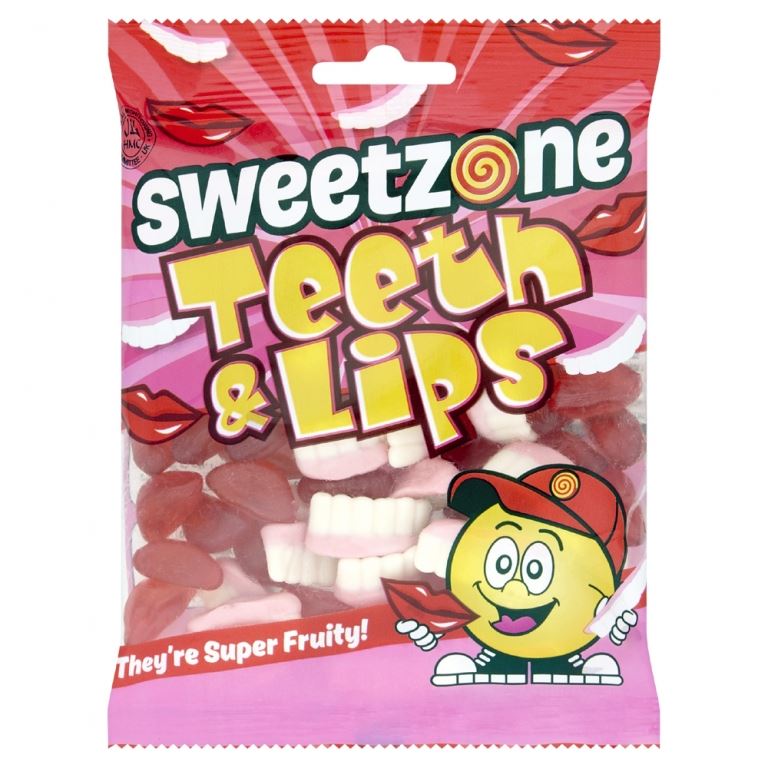 Sweetzone Teeth & Lips 90g Bag HMC Certified Halal - Amazing Sweets UK