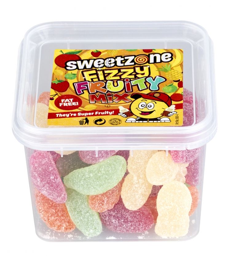 Sweetzone Fizzy Fruity Mix 180G Tub HMC Certified Halal - Amazing Sweets UK