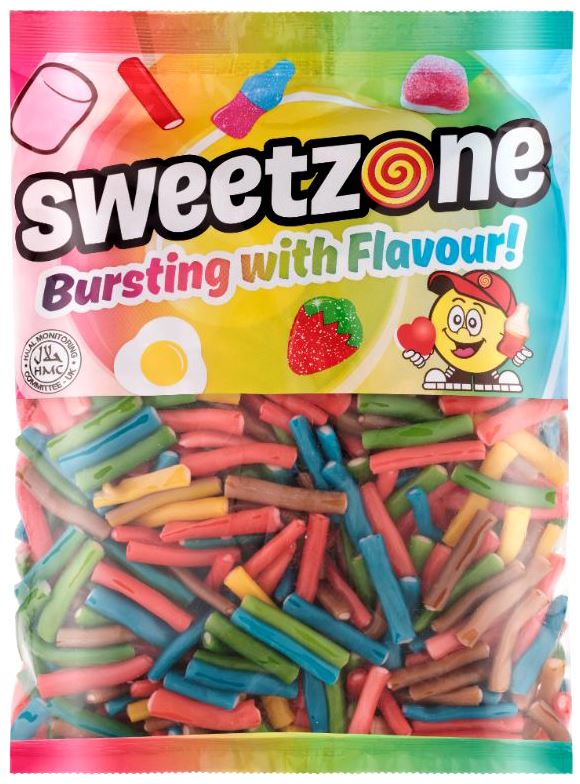 Sweetzone Rainbow Pencils 1kg Bag HMC Certified Halal - Amazing Sweets UK