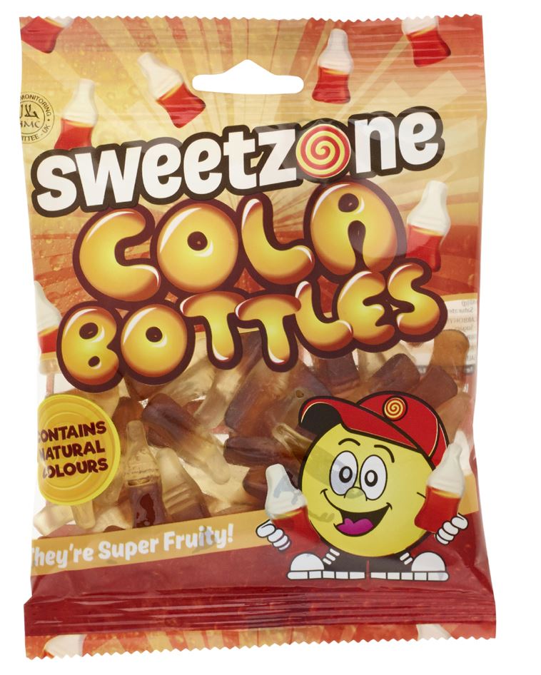 Sweetzone Cola Bottles 90g Bag HMC Certified Halal - Amazing Sweets UK