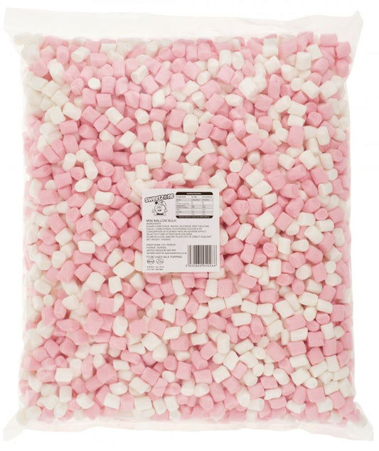 Sweetzone Pink & White Mini Mallows 1kg Bag HMC Certified Halal - Amazing Sweets UK